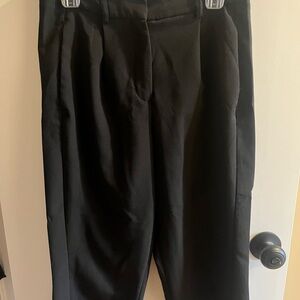 Classic Black Straight Trousers
